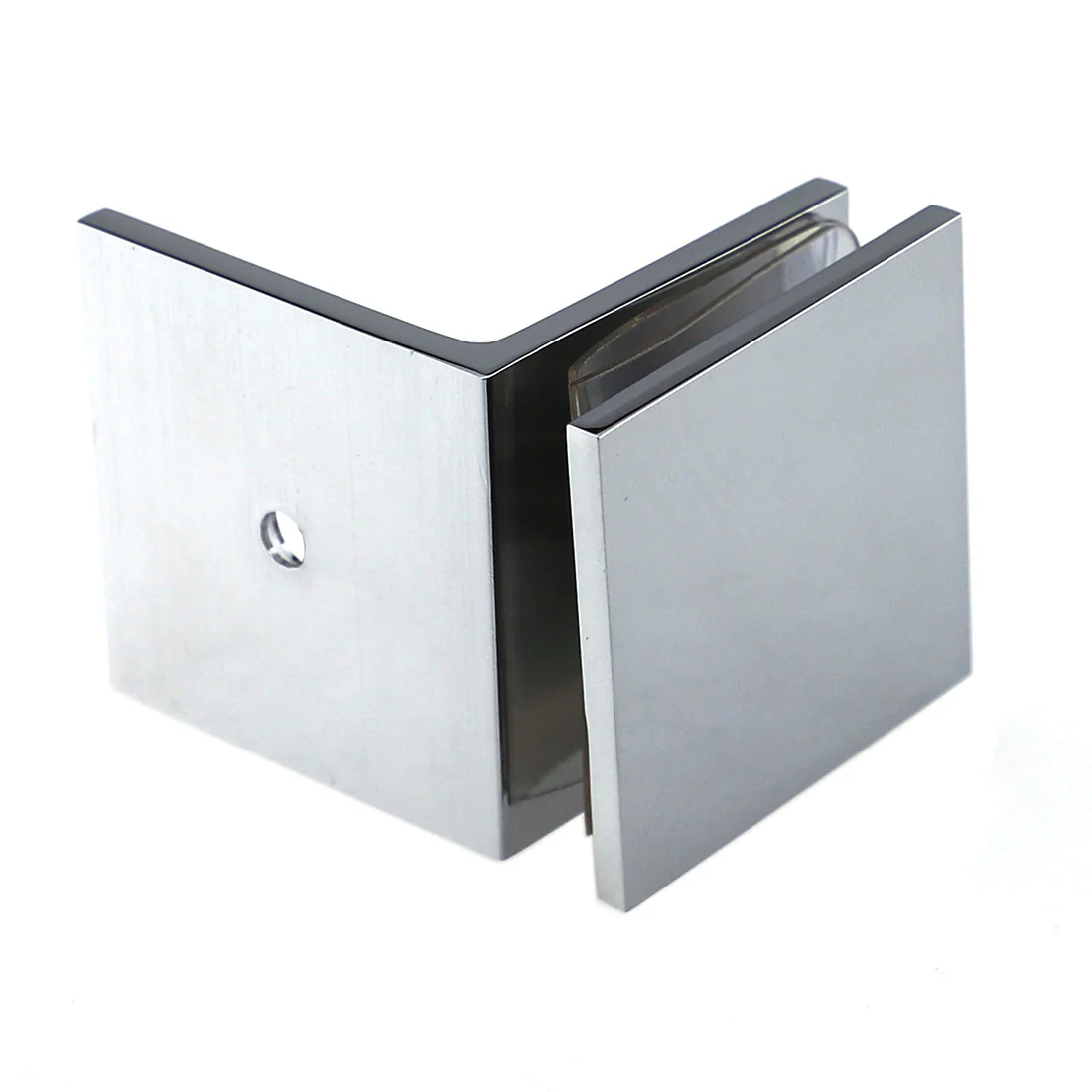 Bathroom Shower Screen Glass Wall Floor Brackets Clips Clamps Mount Brass Chrome - Image 4