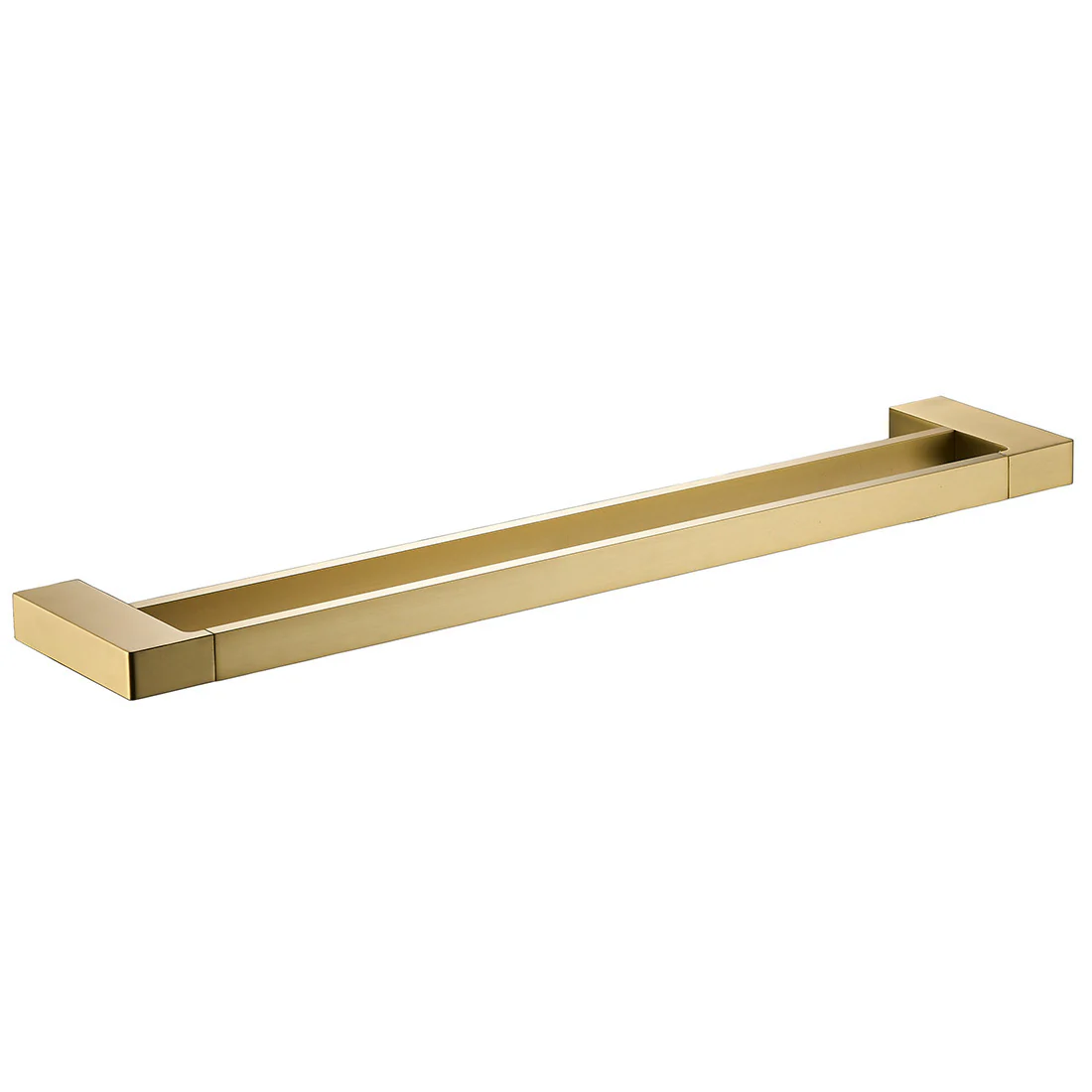 Ceram Double Towel Rail 600mm Brushed Gold - Image 3