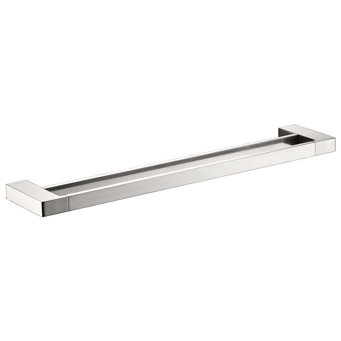 Ceram Double Towel Rail 600mm Brushed Nickel - Image 3