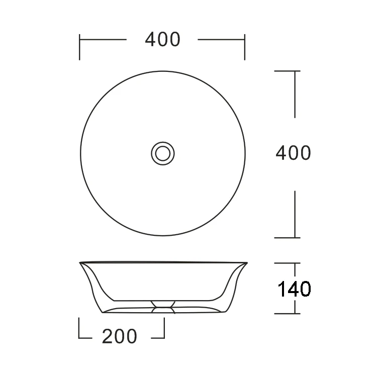 Ceramic Classic Counter Top Basin - Image 3