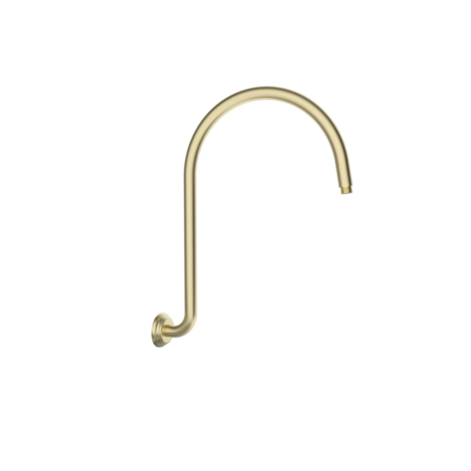 Clasico High-rise Shower Arm In Brushed Gold - Image 3