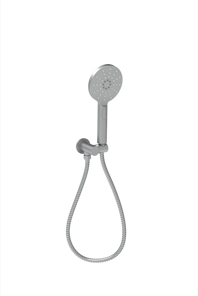 Cora Round Hand Shower On Wall Outlet Bracket Gunmetal - Image 3