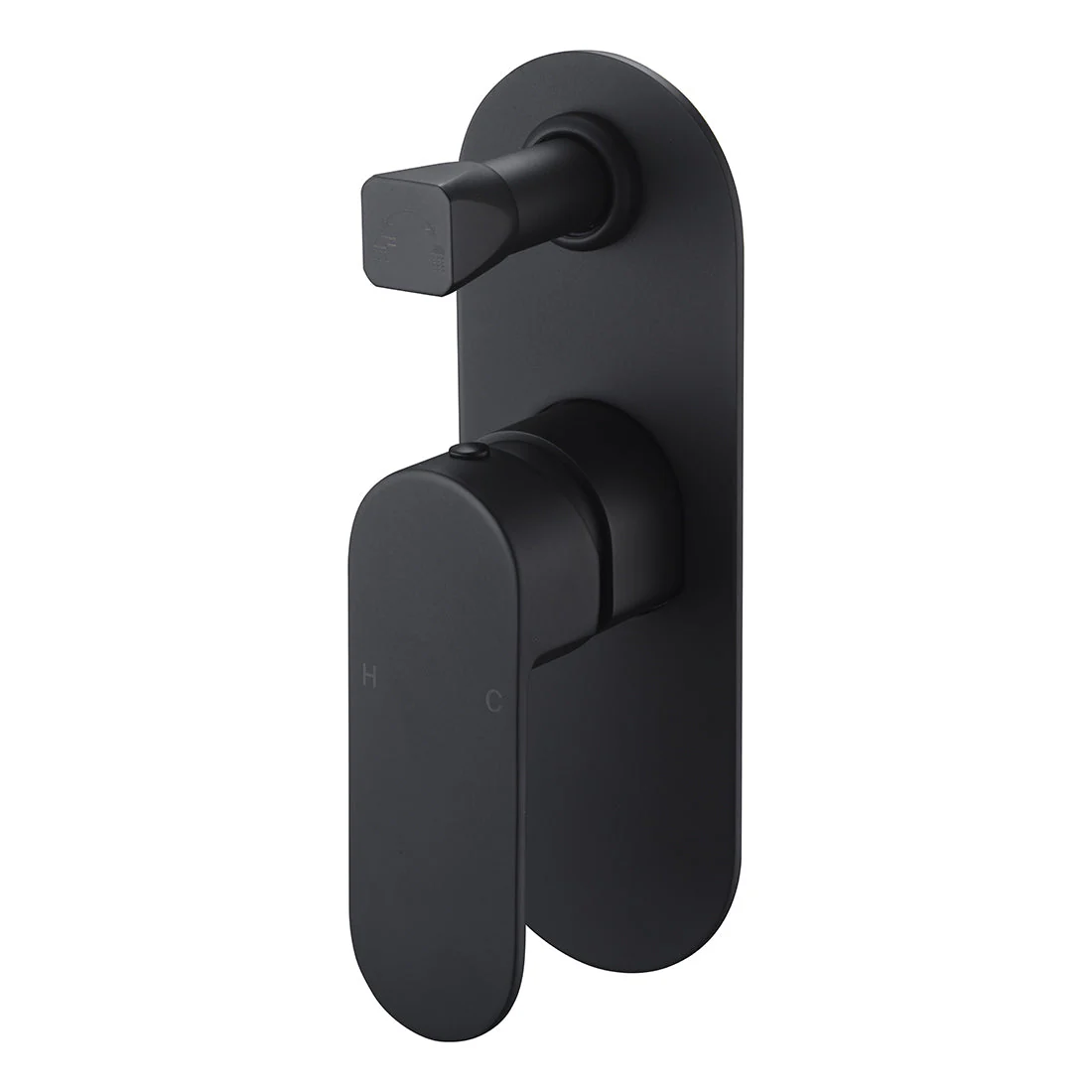 Cora Wall Mixer With Diverter Matte Black - Image 3