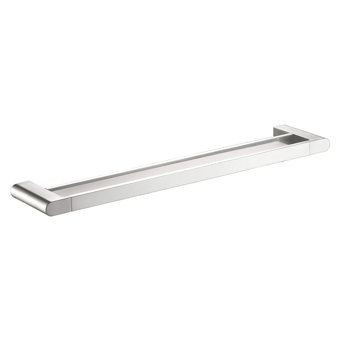 Flores Double Towel Rail 600mm Chrome - Image 3