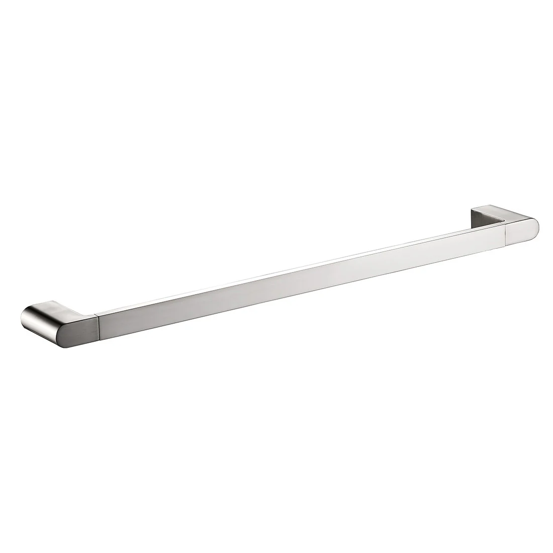 Flores Single Towel Rail 600mm Brushed Nickel - Image 3