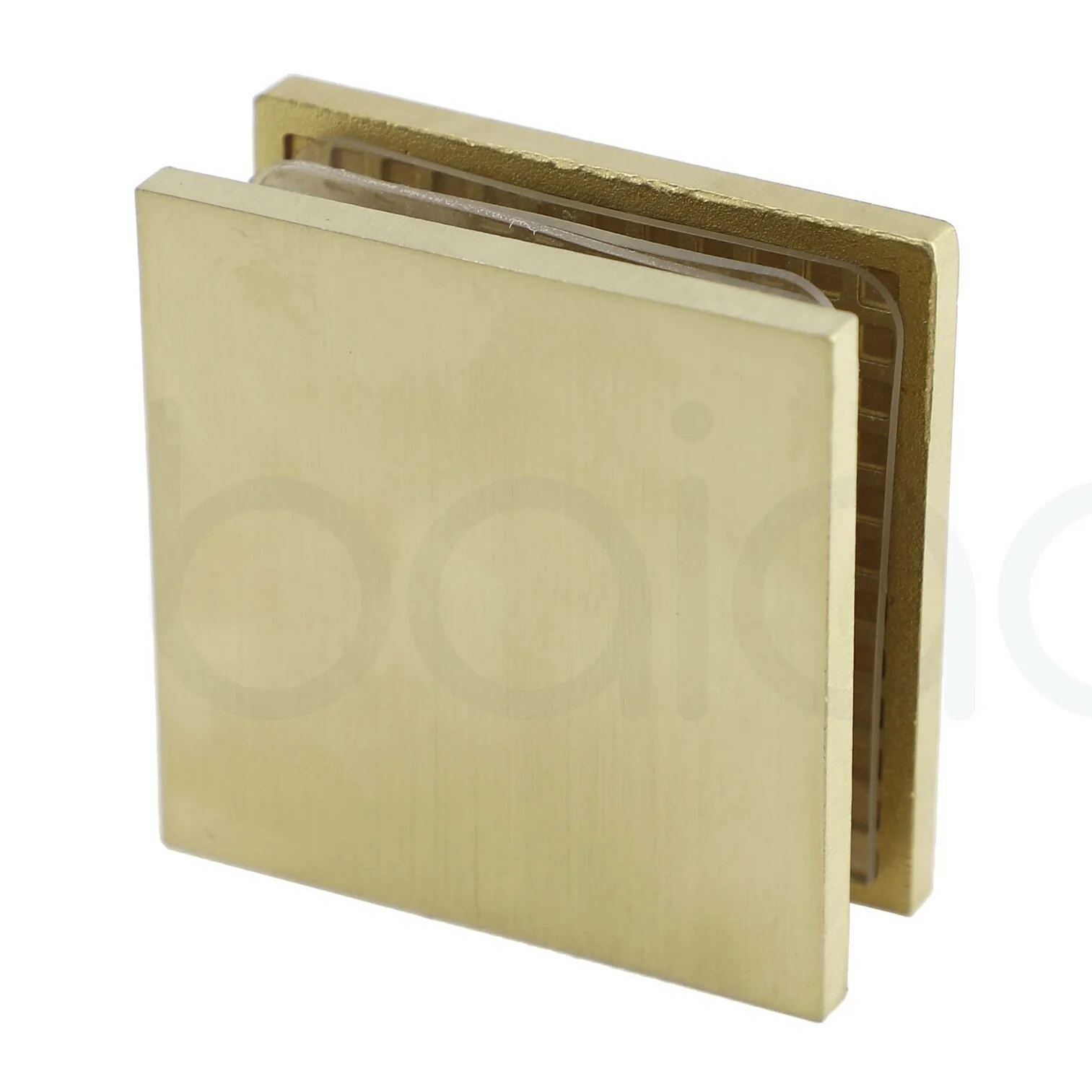 Frameless Shower Screen 800mm Brushed Gold - Image 6