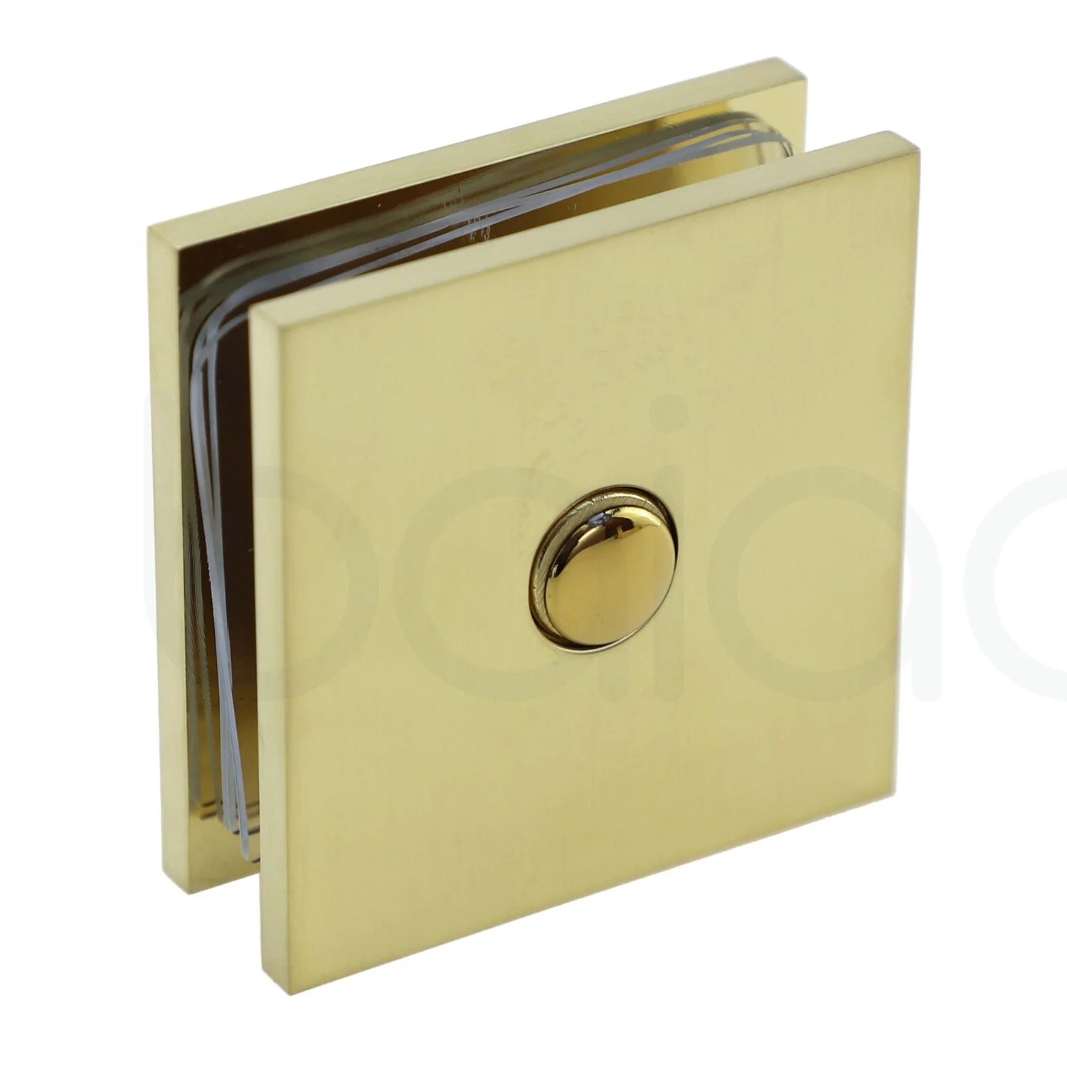 Frameless Shower Screen 900mm Brushed Gold - Image 7