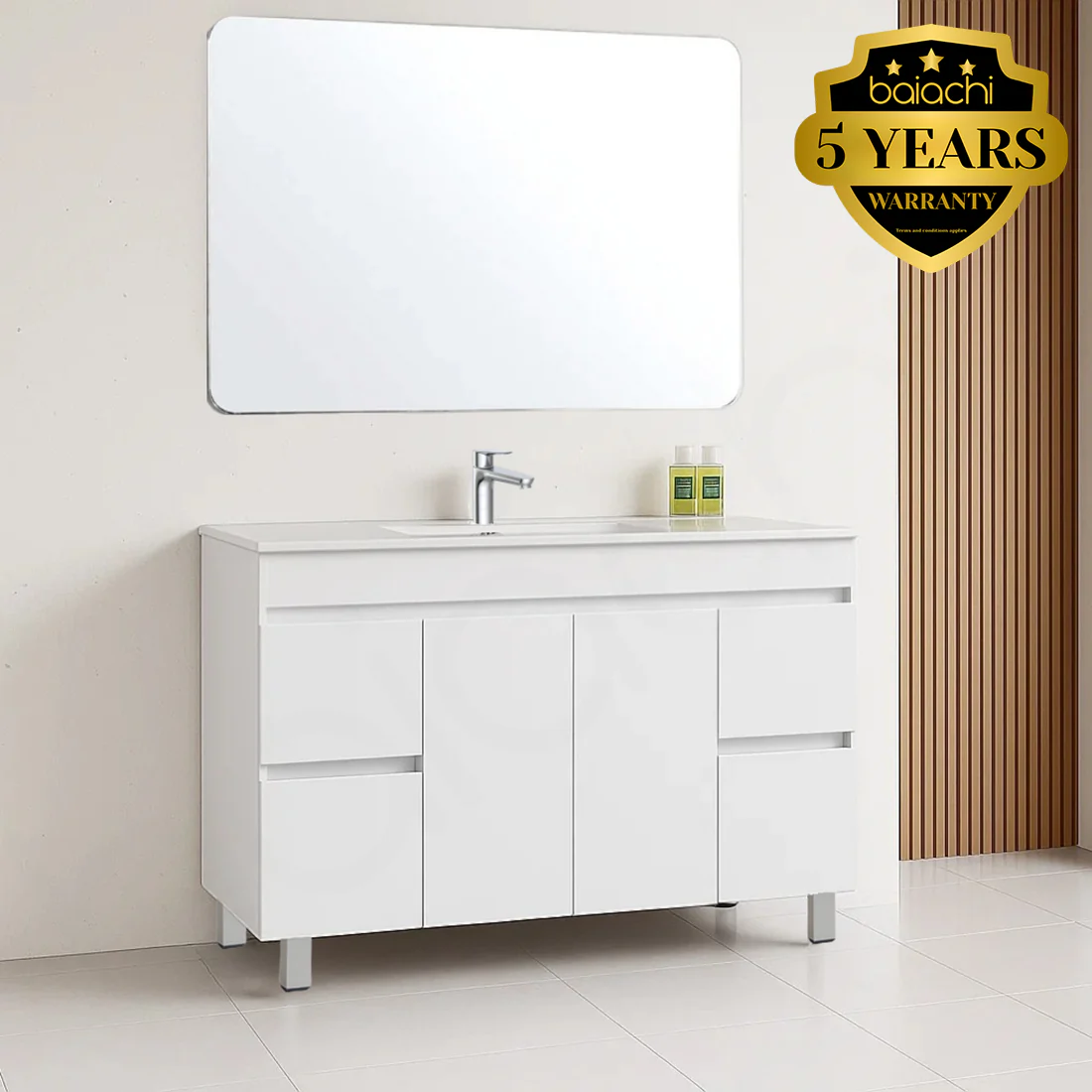 PACKAGE DEAL Windsor 1200mm Bathroom Vanity Wash Basin INCLUDING Mixer & Plugwaste