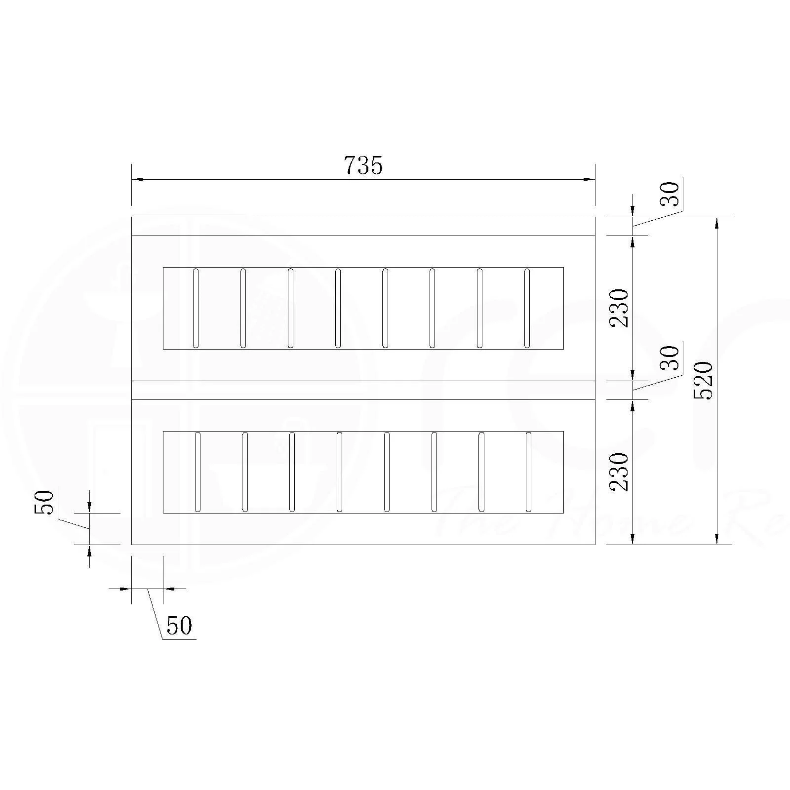 Hampton Plywood 750mm Wall Hung Bathroom Vanity Ceramic Basin - Image 2