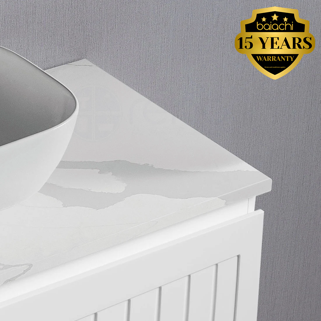Hampton Plywood 1200mm Wall Hung Bathroom Vanity Calacatta Stone