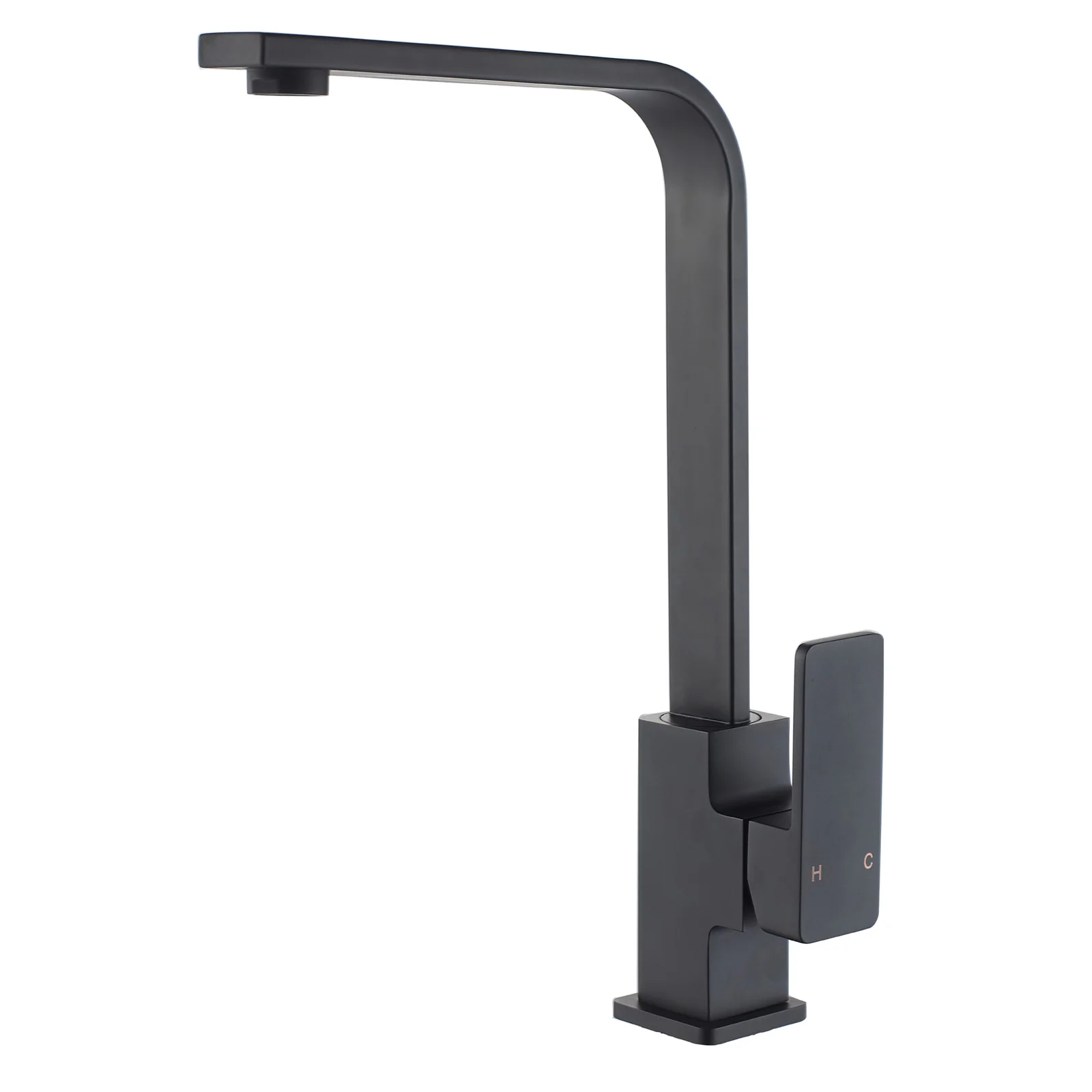 Ikon Ceram Kitchen And Laundry Sink Mixer Matte Black - Image 4