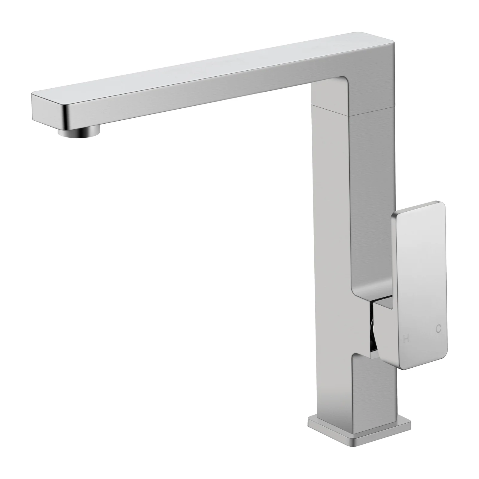 Ikon Ceram Sink Mixer Brushed Nickel - Image 4