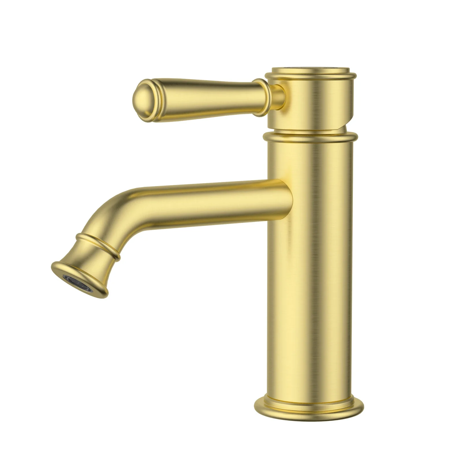 Ikon Clasico Basin Mixer Brushed Gold - Image 6