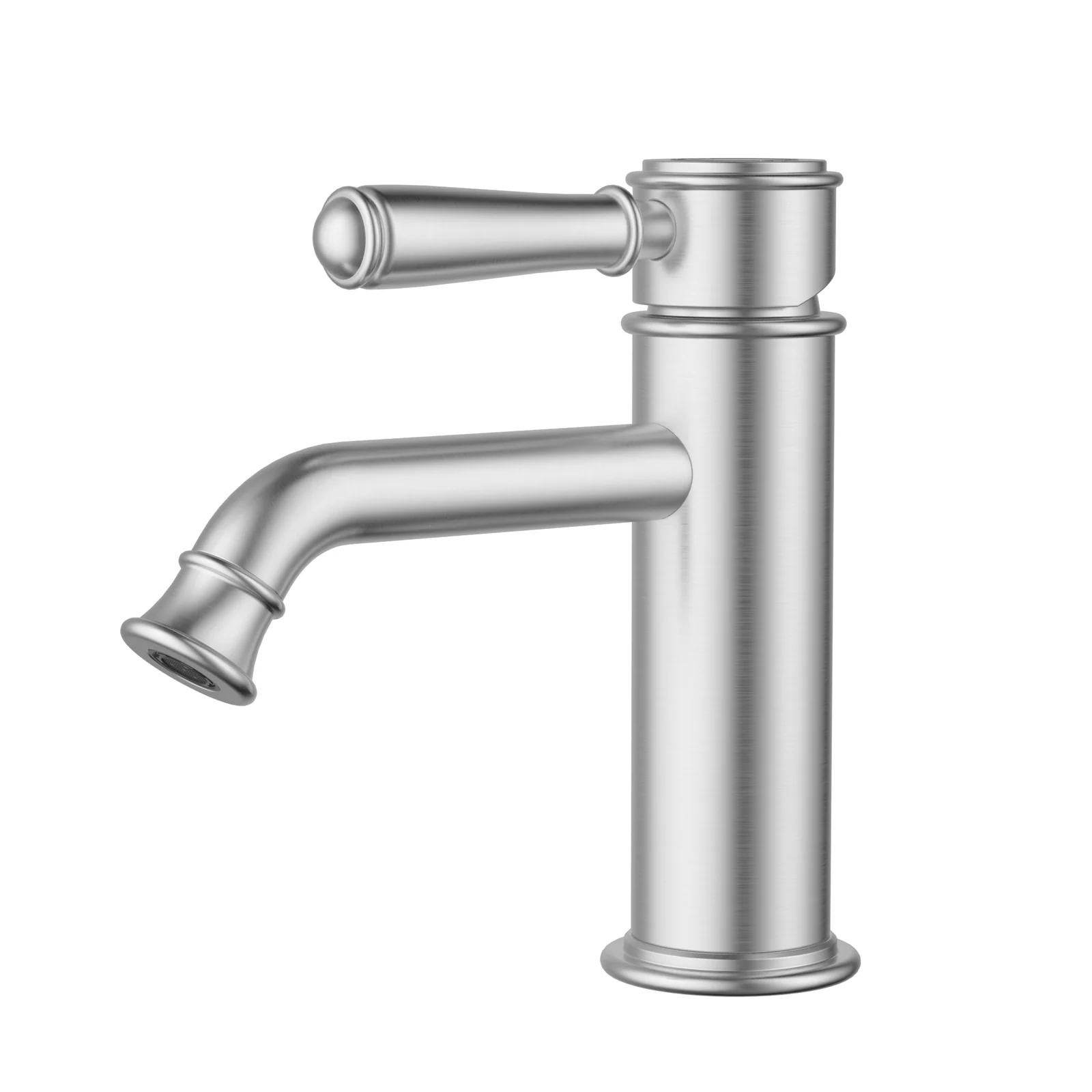 Ikon Clasico Basin Mixer Brushed Nickel - Image 2