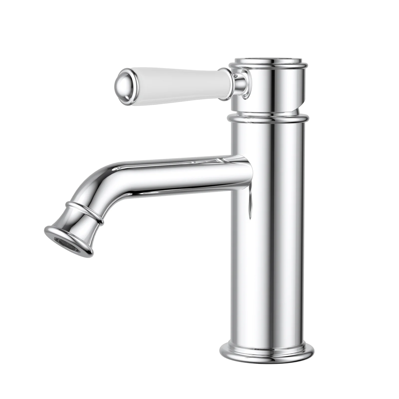 Ikon Clasico Basin Mixer Ceramic Handle Chrome - Image 4