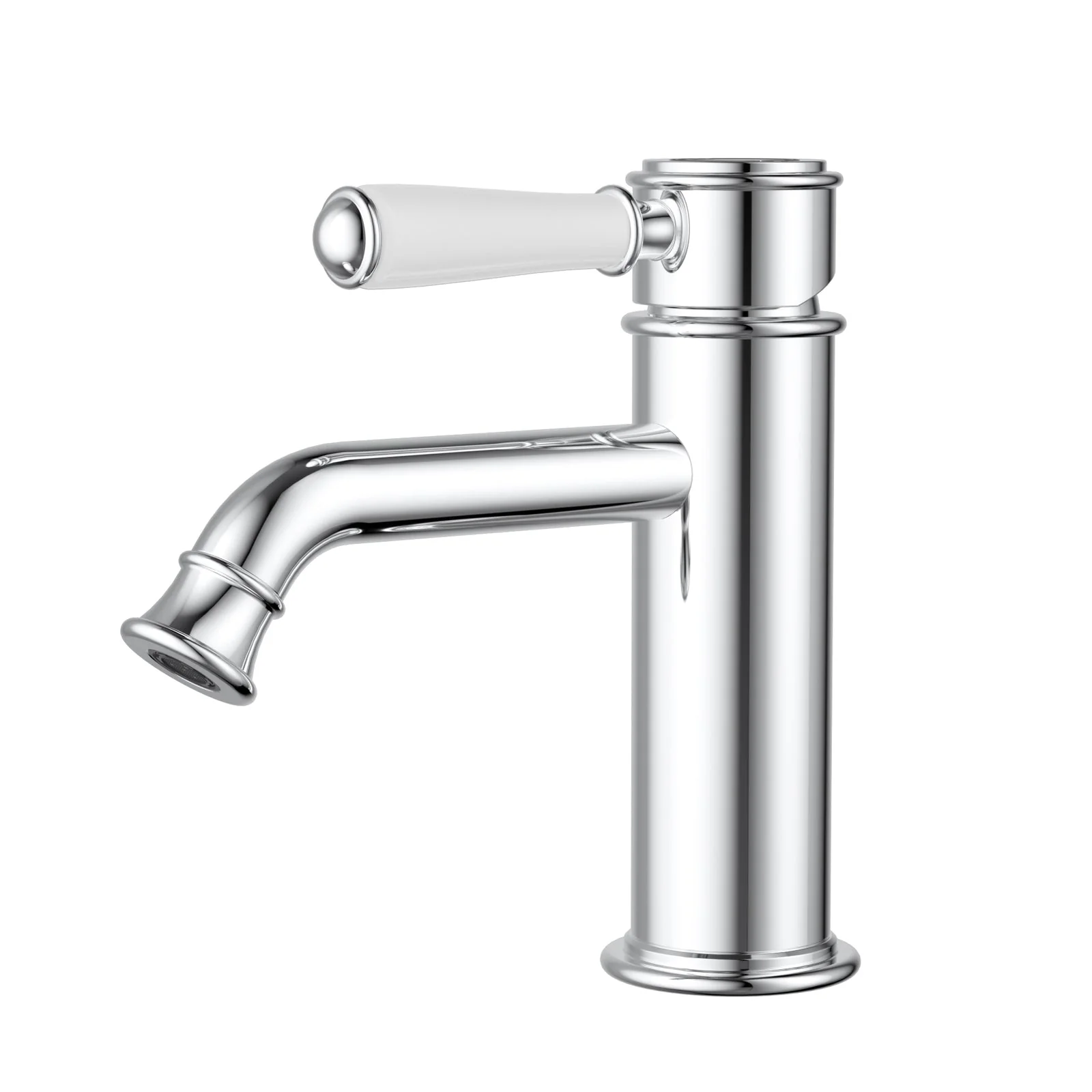 Ikon Clasico Basin Mixer Ceramic Handle Chrome - Image 6