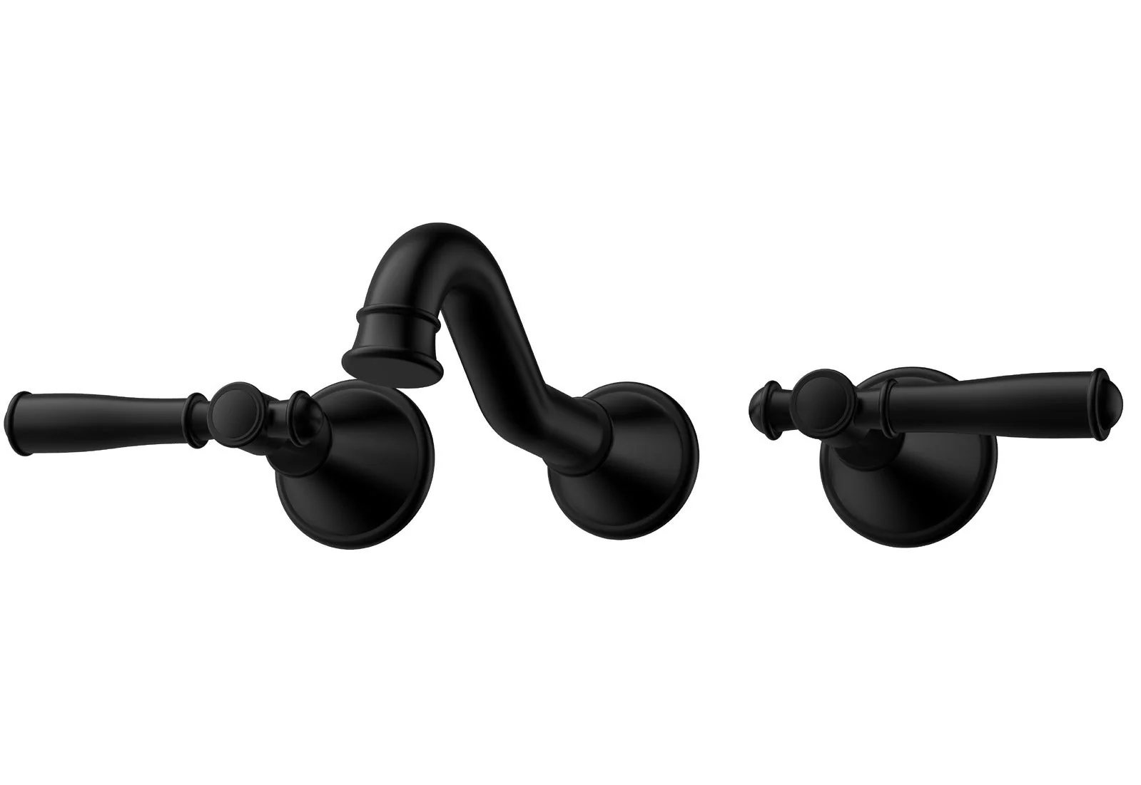Ikon Clasico Bath Set Matte Black - Image 3