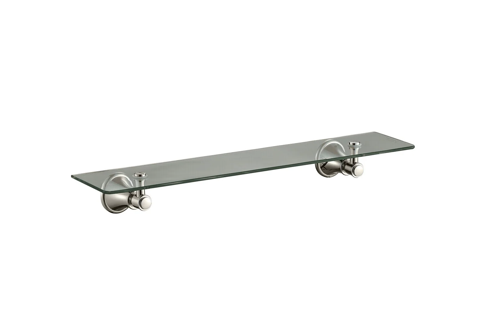 Ikon Clasico Glass Shelf Brushed Nickel - Image 3