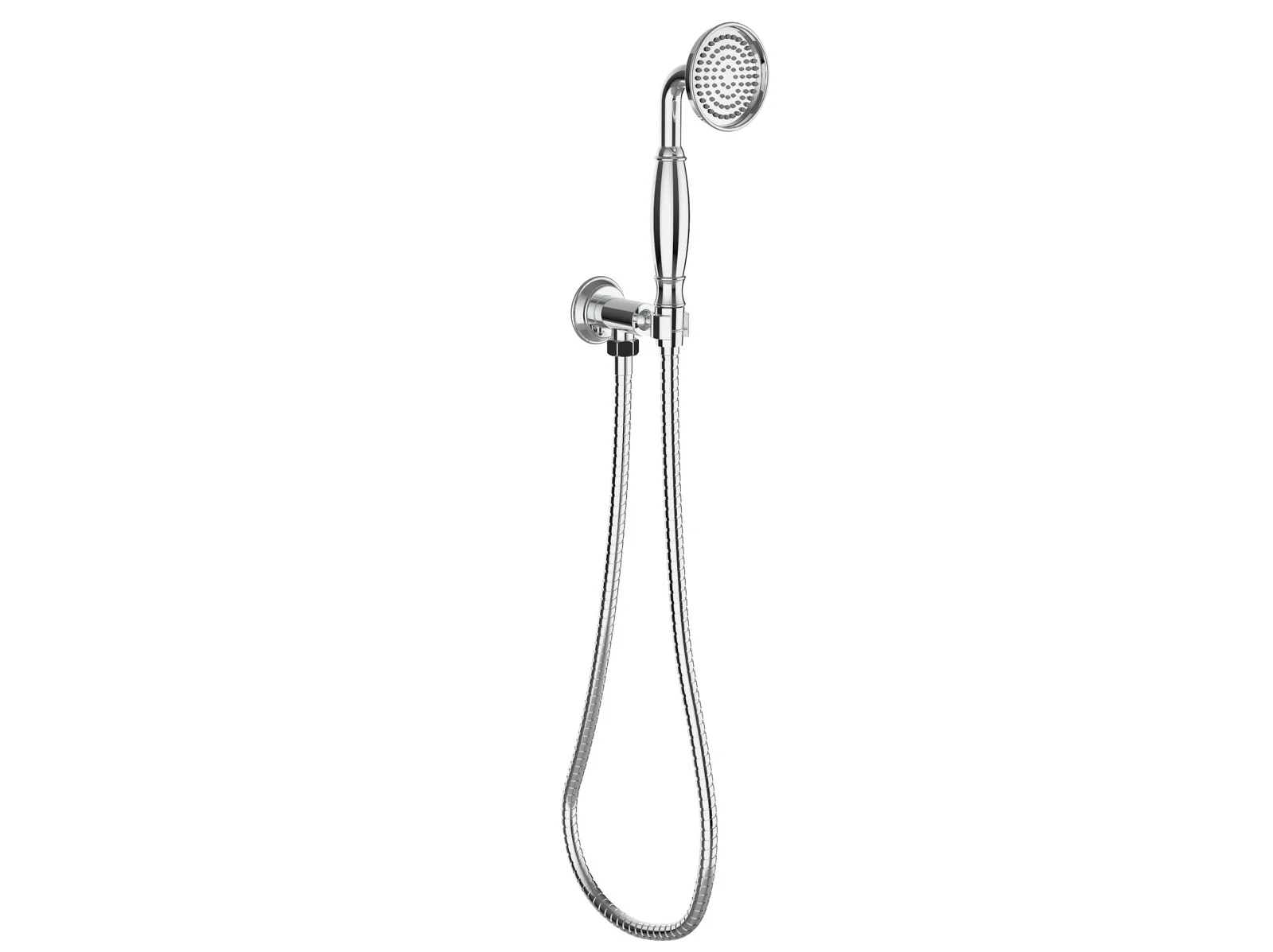 Ikon Clasico Handshower On Wall Outlet Bracket Chrome - Image 3