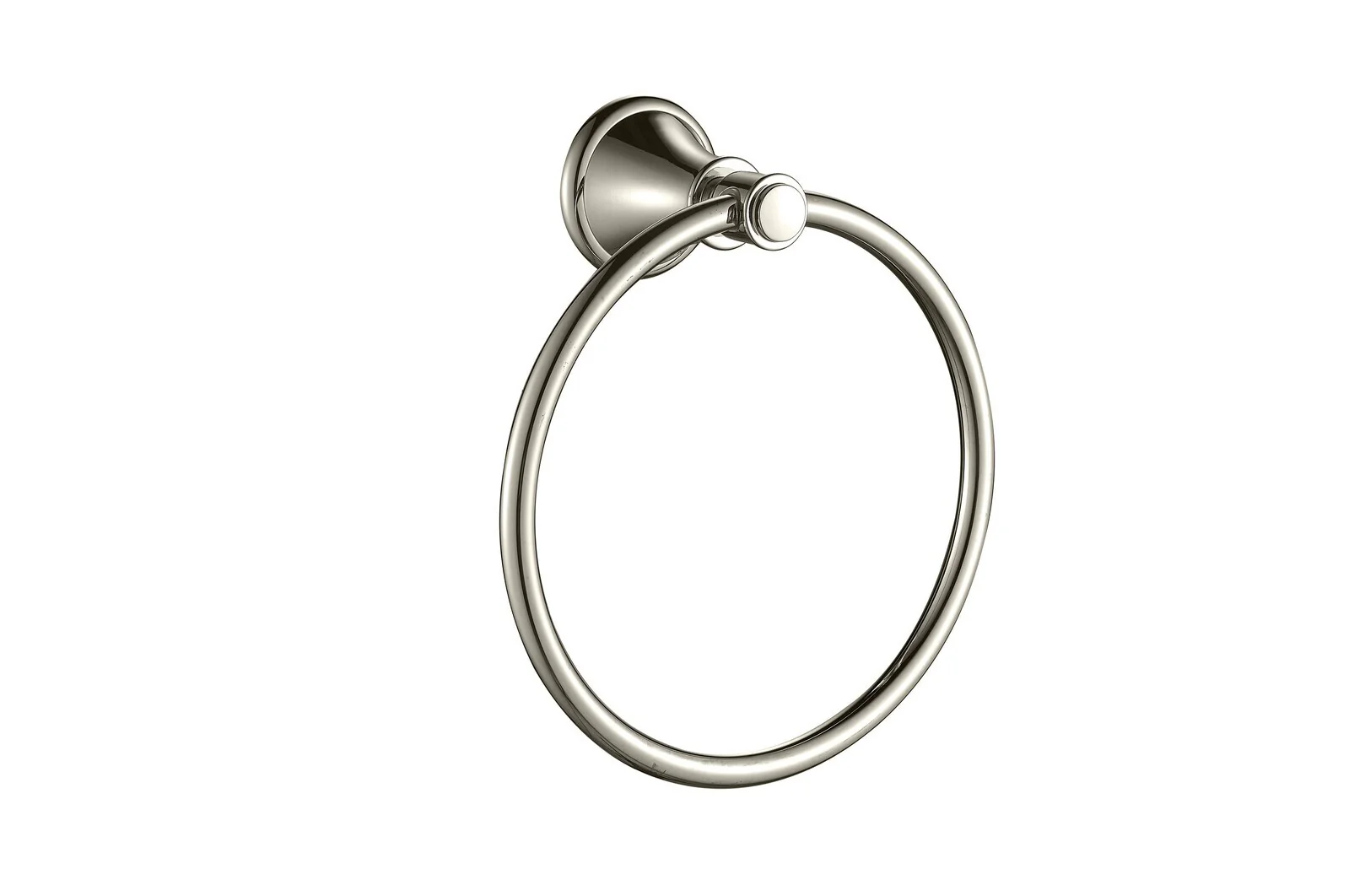 Ikon Clasico Towel Ring Brushed Nickel - Image 3