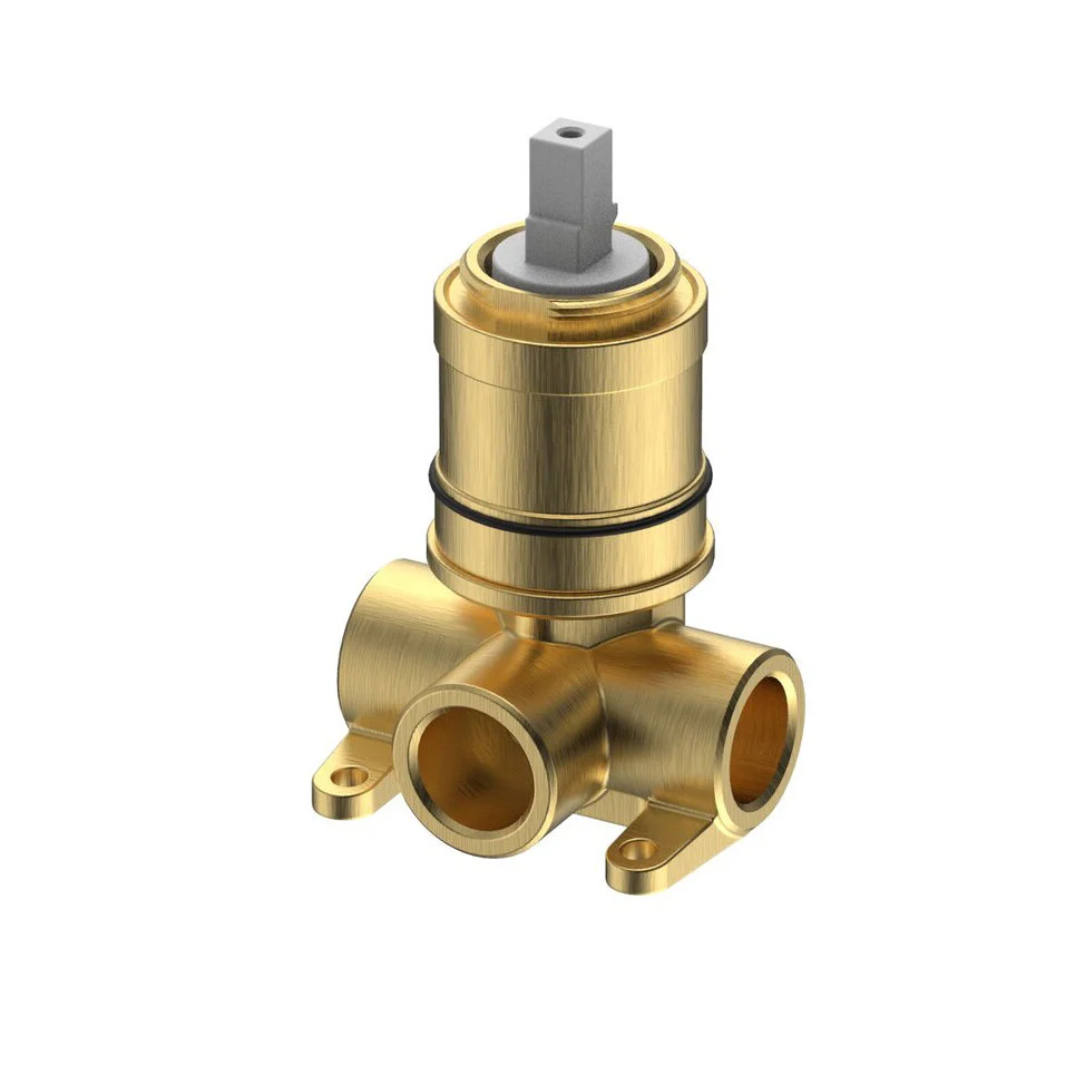 Ikon Clasico Wall Mixer Brushed Gold - Image 3