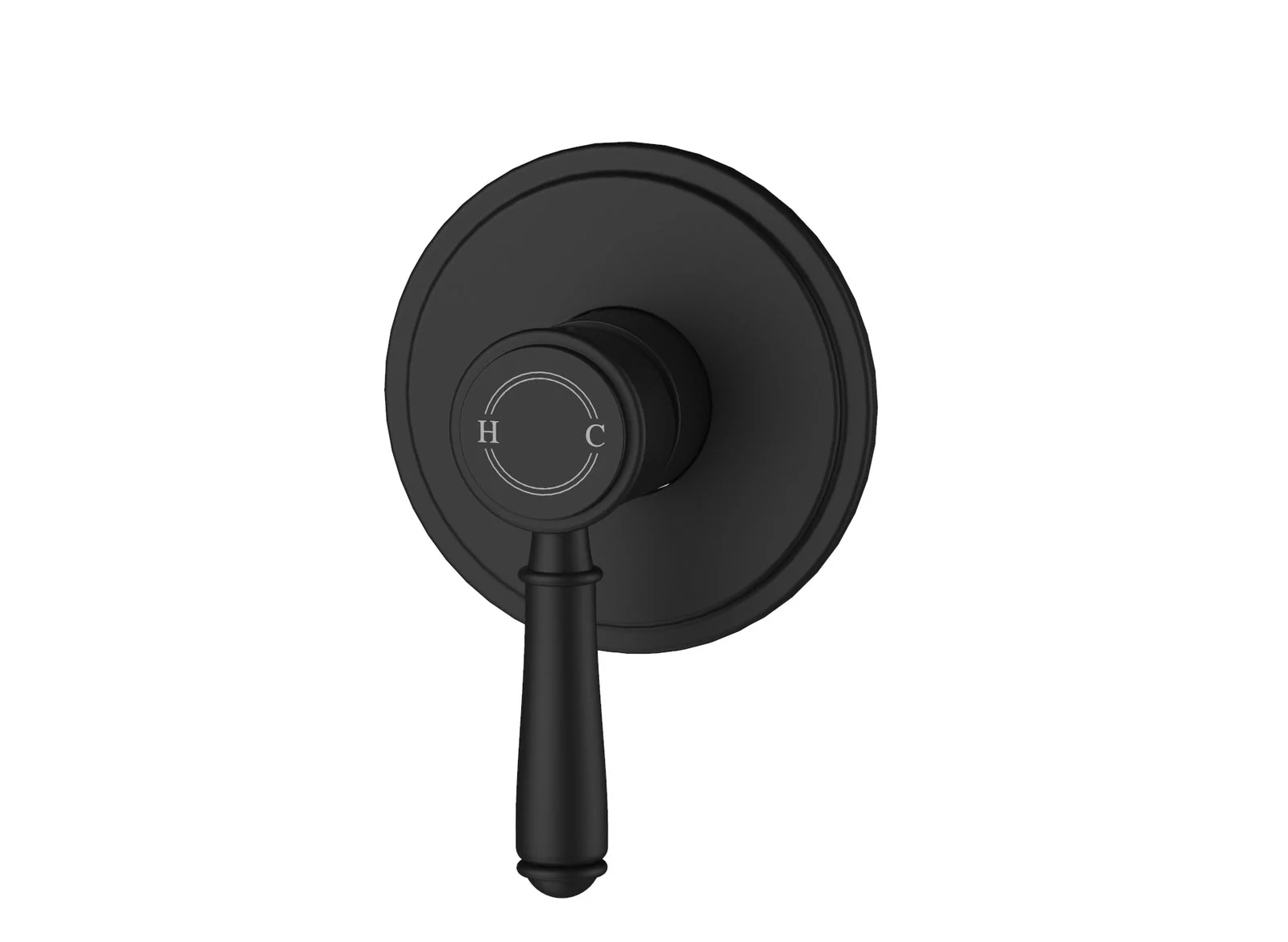 Ikon Clasico Wall Mixer Matte Black - Image 6