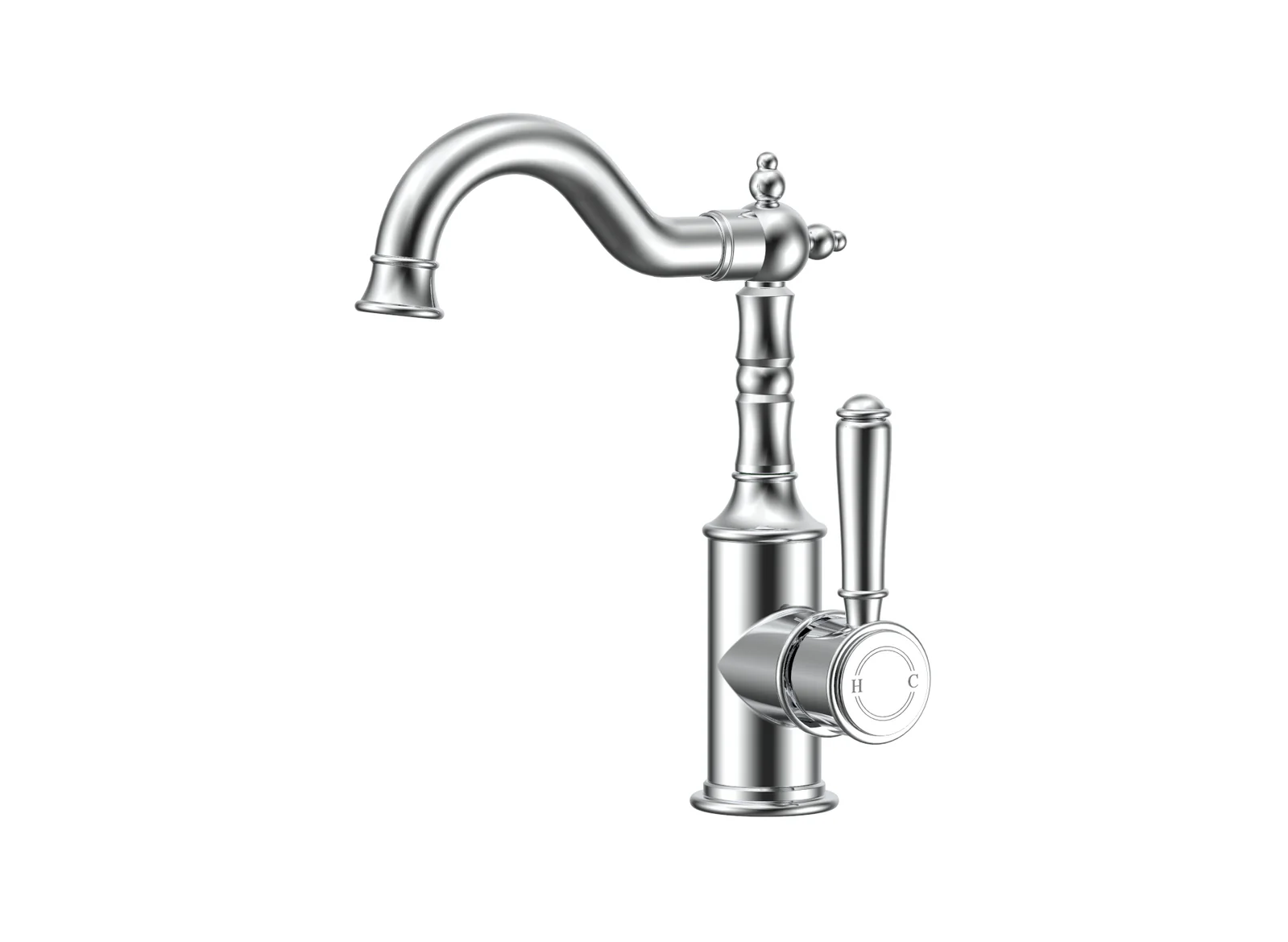 Ikon Clasico Basin Mixer Chrome - Image 4