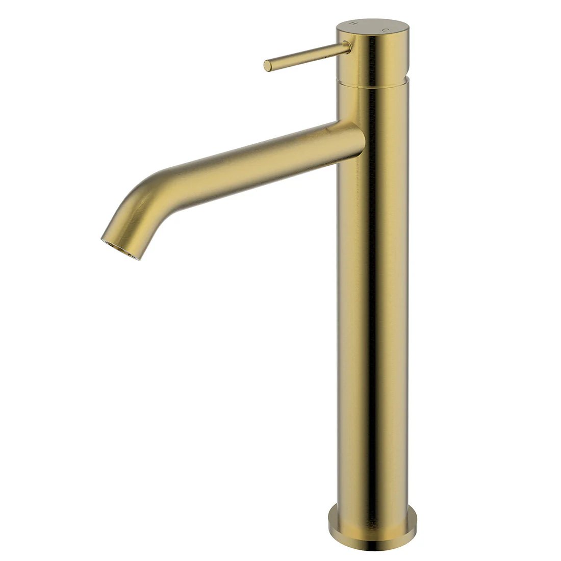 Ikon Hali High Rise Basin Mixer Brushed Gold - Image 3