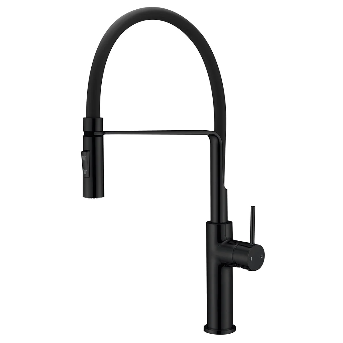 Ikon Hali Pull-Out Multi-Function Kitchen And Laundry Sink Mixer Matte Black - Image 3