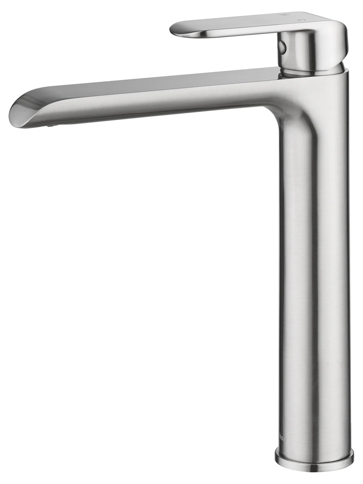 Ikon Kara High Rise Basin Mixer Brushed Nickel - Image 3