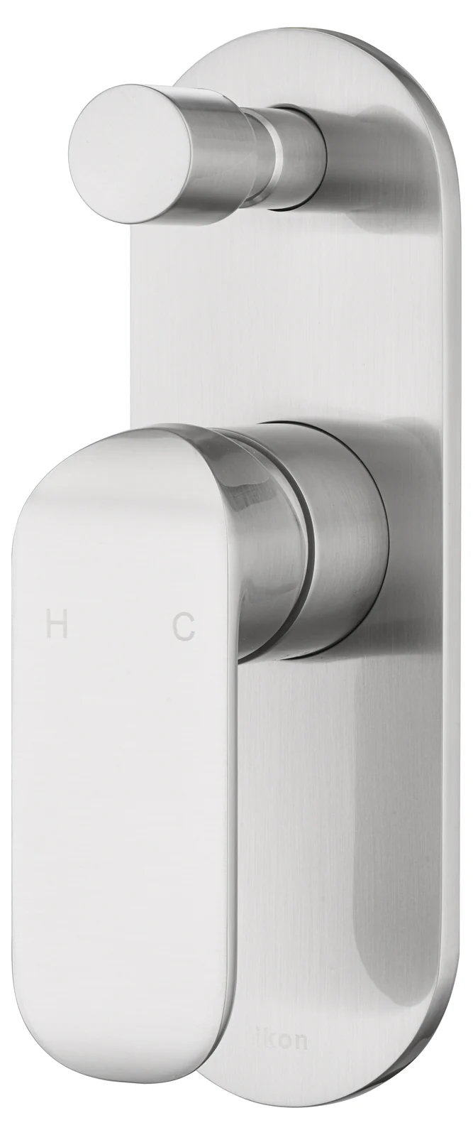 Ikon Kara Wall Mixer With Diverter Brushed Nickel - Image 3