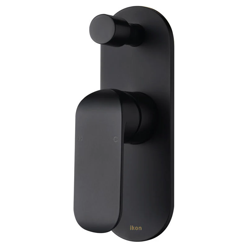 Ikon Kara Wall Mixer With Diverter Matte Black - Image 3