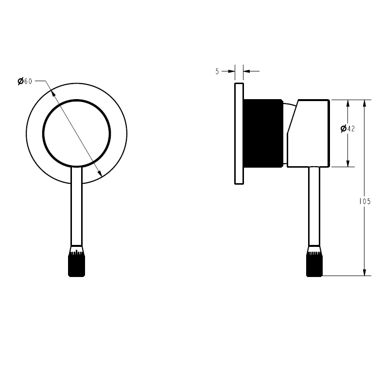 Linie Wall Mixer Gun Metal - Image 2