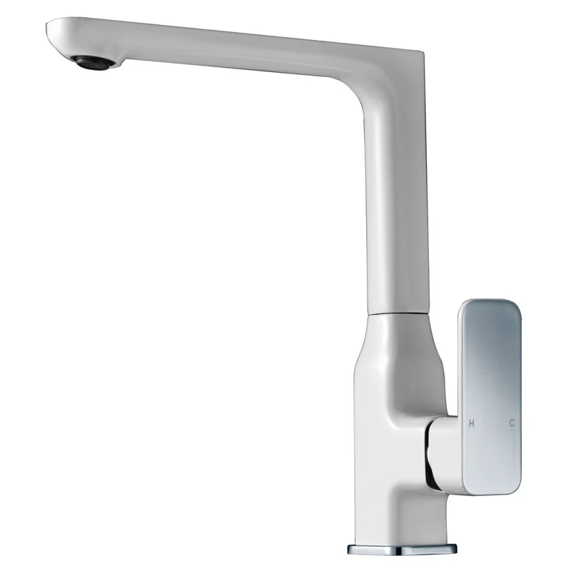Ikon Seto Kitchen And Laundry Sink Mixer Chrome & White - Image 4