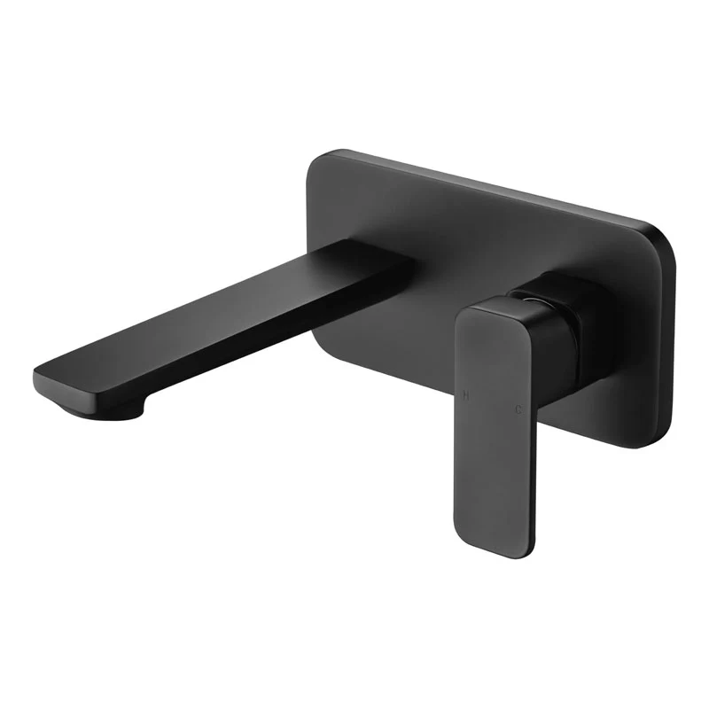 Ikon Seto Wall Basin Mixer Matte Black - Image 4