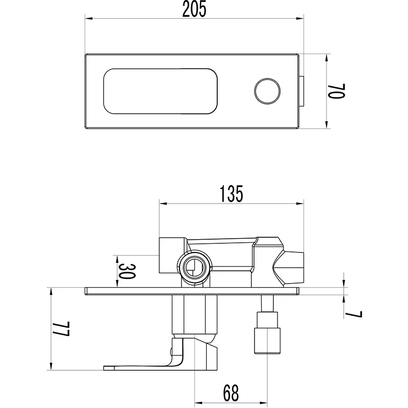 Ikon Seto Wall Mixer with Diverter Chrome - Image 2