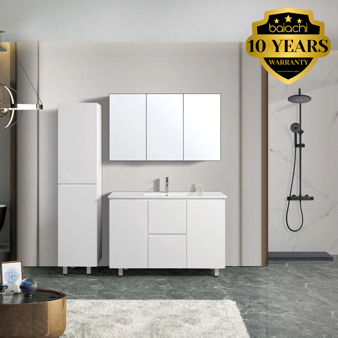 Ivana 1200mm PVC Water Proof Bathroom Vanity Cabinet