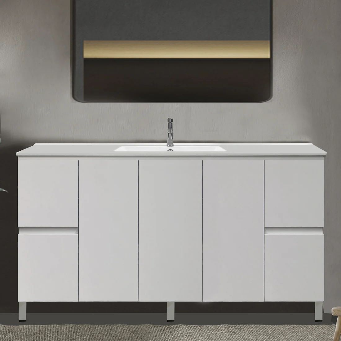 Ivana 1500mm PVC Water Proof Bathroom Vanity Cabinet - Image 3