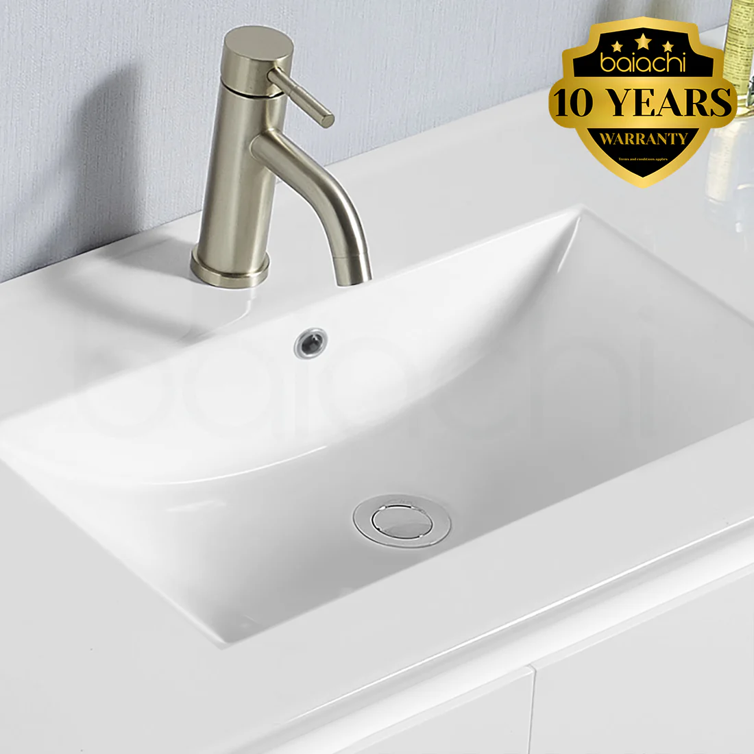 Ivana 600mm PVC Water Proof Wall Hung Bathroom Vanity Ceramic Basin