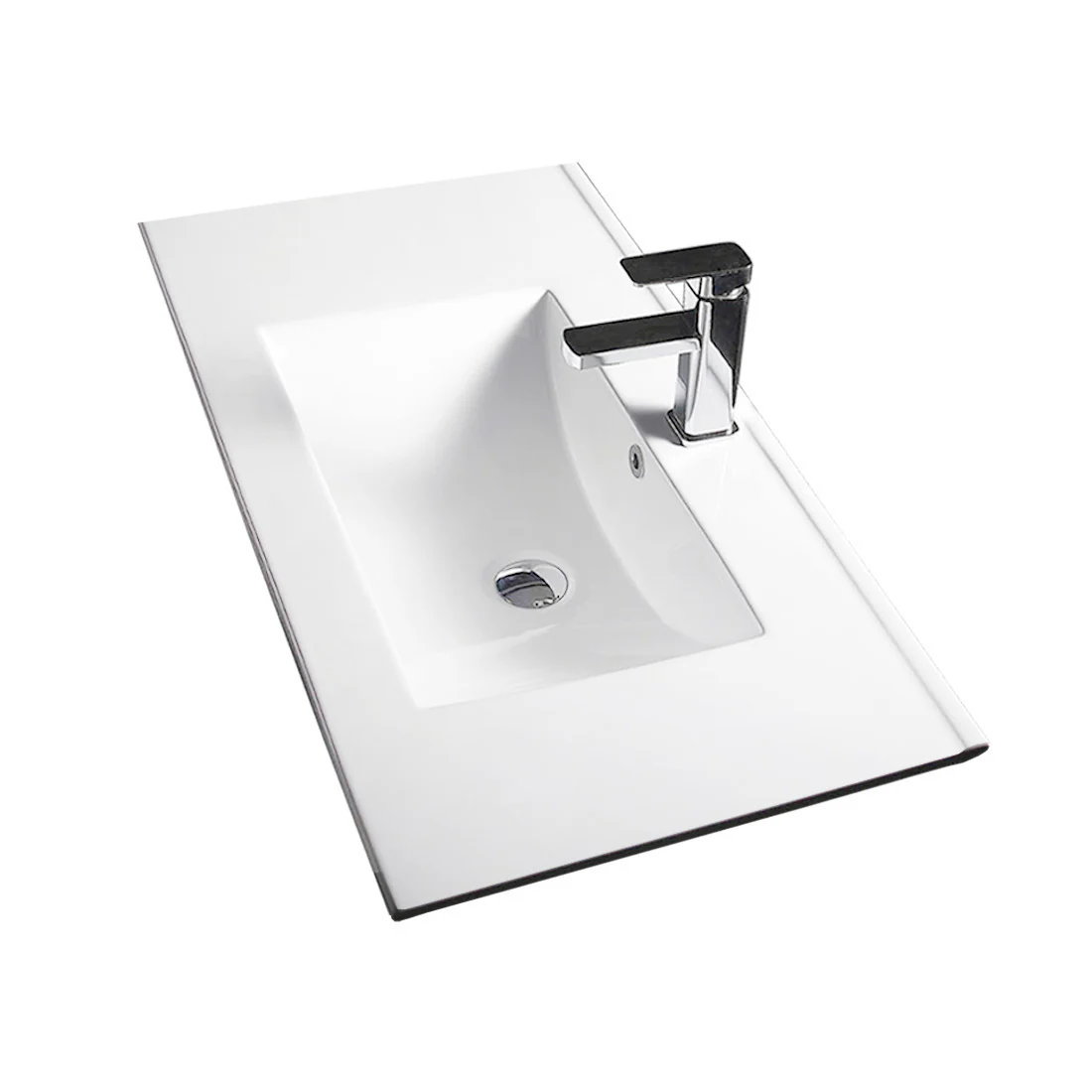 Ivana 600mm PVC Water Proof Wall Hung Bathroom Vanity Ceramic Basin - Image 3
