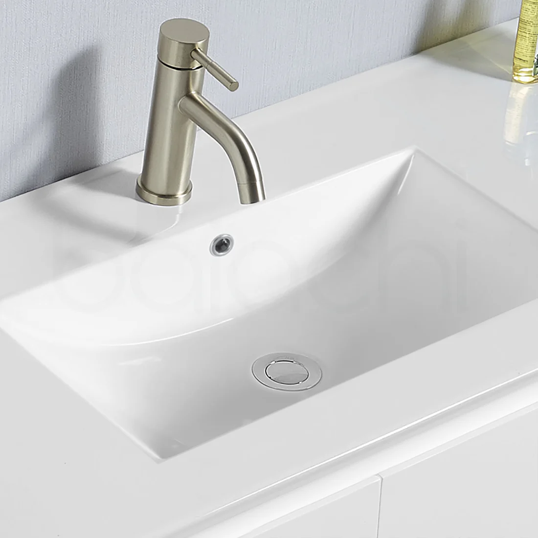 Ivana 600mm PVC Water Proof Wall Hung Bathroom Vanity Ceramic Basin - Image 5