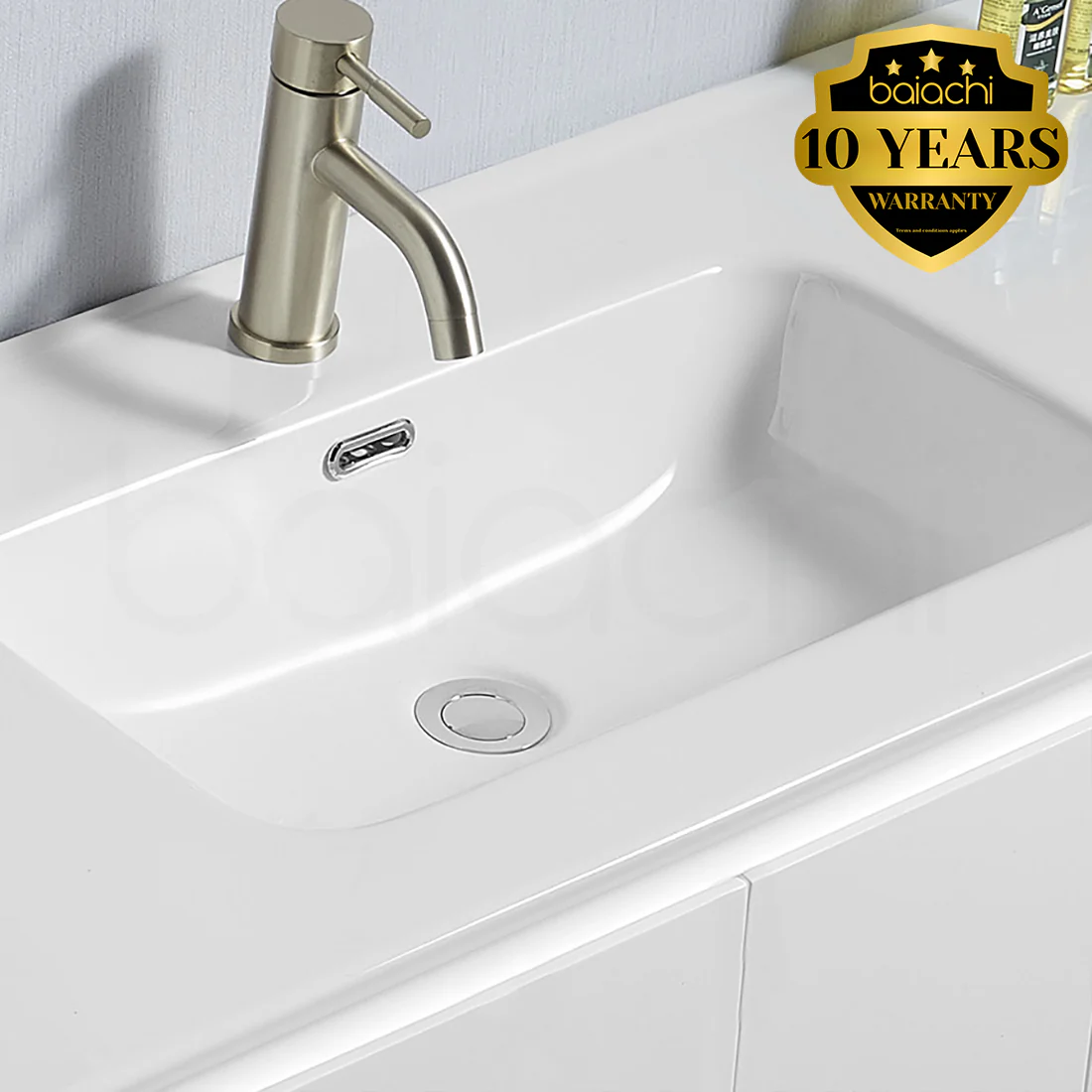 Ivana 600mm PVC Water Proof Wall Hung Bathroom Vanity Ceramic Basin