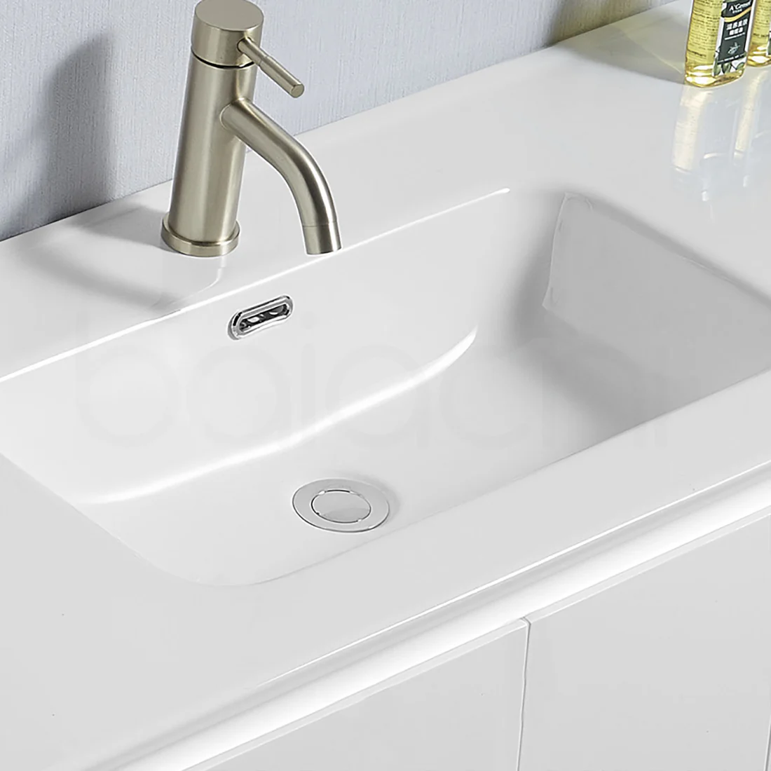 Ivana 600mm PVC Water Proof Wall Hung Bathroom Vanity Ceramic Basin - Image 5