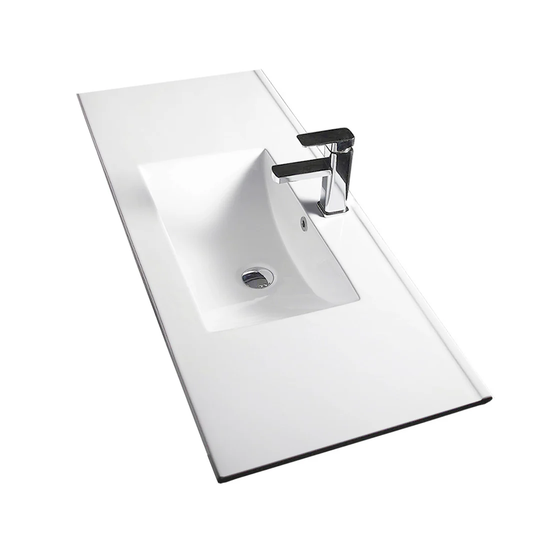Ivana 750mm PVC Water Proof Bathroom Vanity Right Drawers Ceramic Basin - Image 3