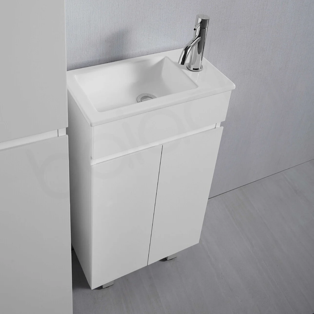 Jasmin 465mm Slim PVC Water Proof Bathroom Vanity Cabinet - Image 4