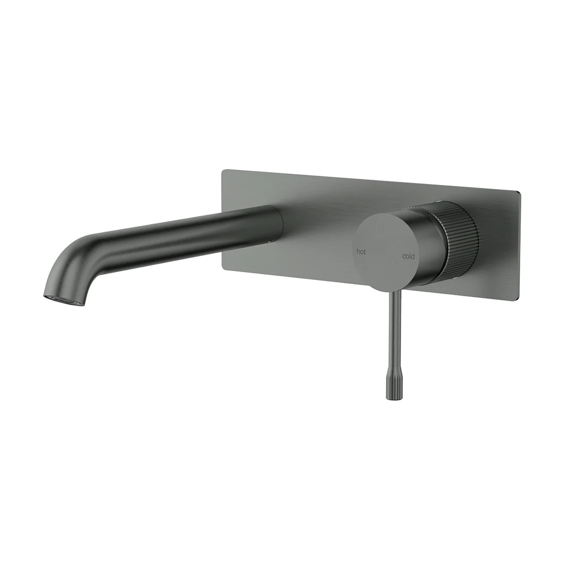 Linie Wall Basin Mixer 220mm Spout Gun Metal