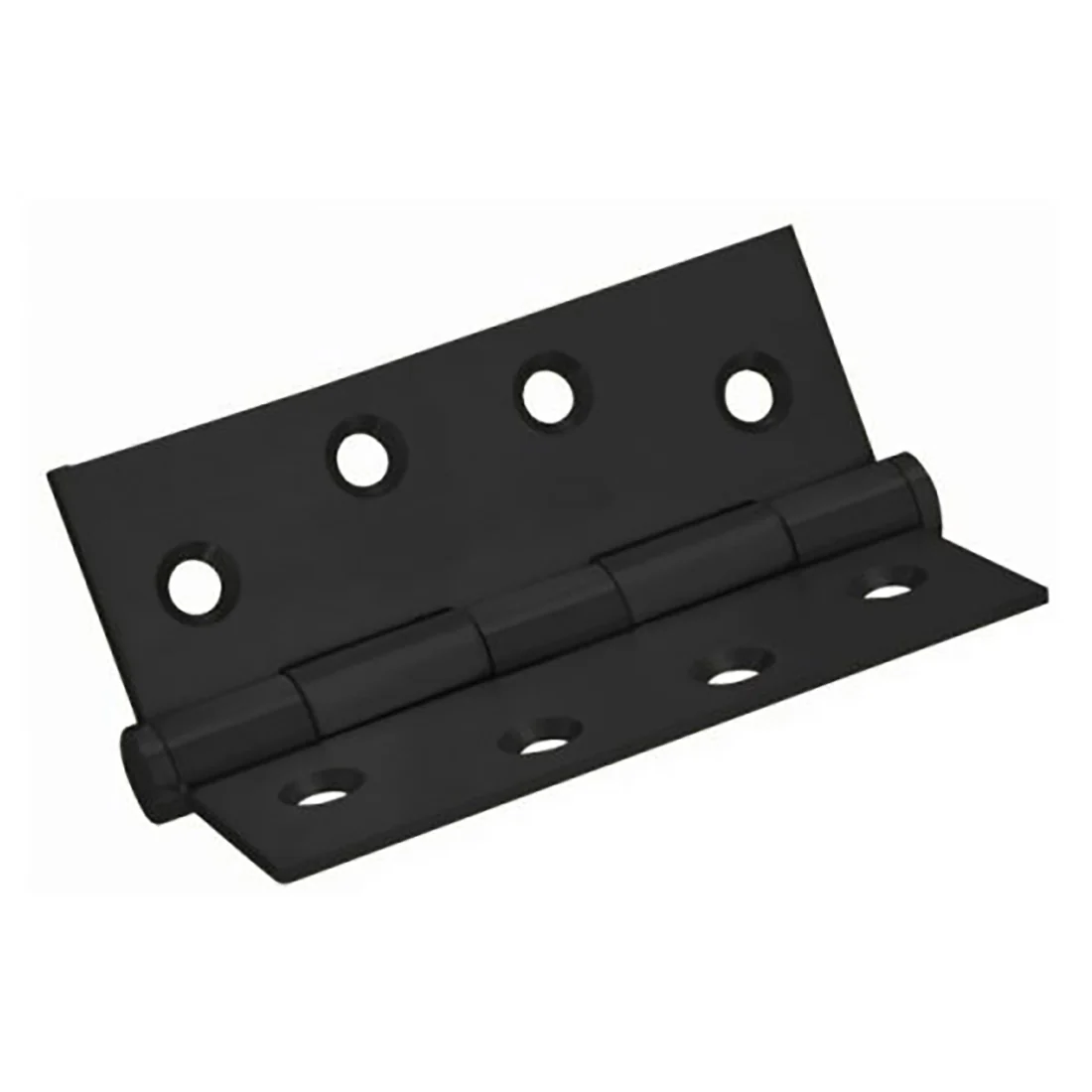 Matte Black Butt Hinge x 2 Loose Pin 100 x 75 x 2.5mm (pair) - Image 2