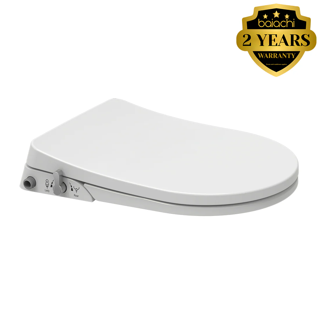 Non-Electric Bidet Toilet Seat Left Entry