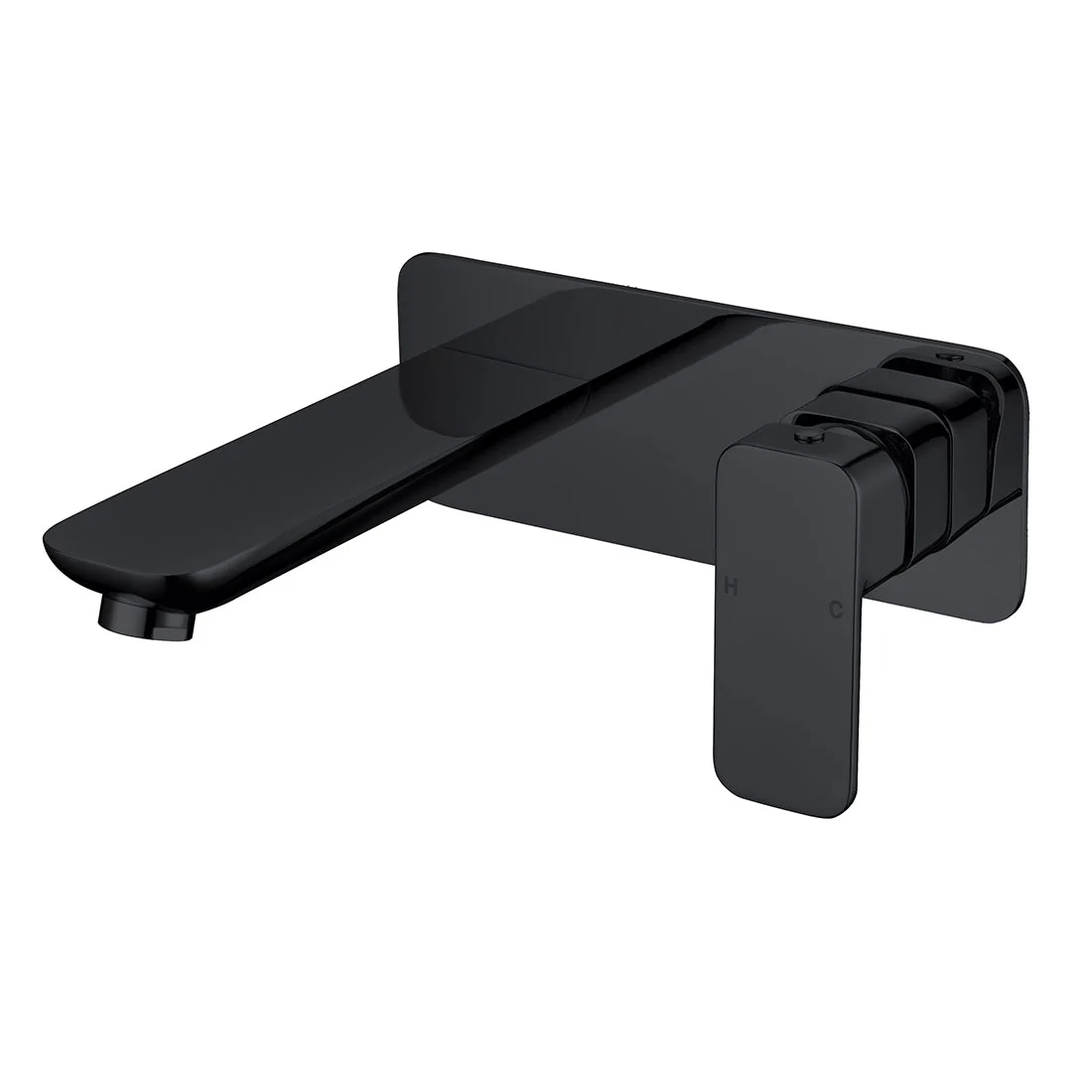 Nova Wall Mixer With Spout Matte Black - Image 3