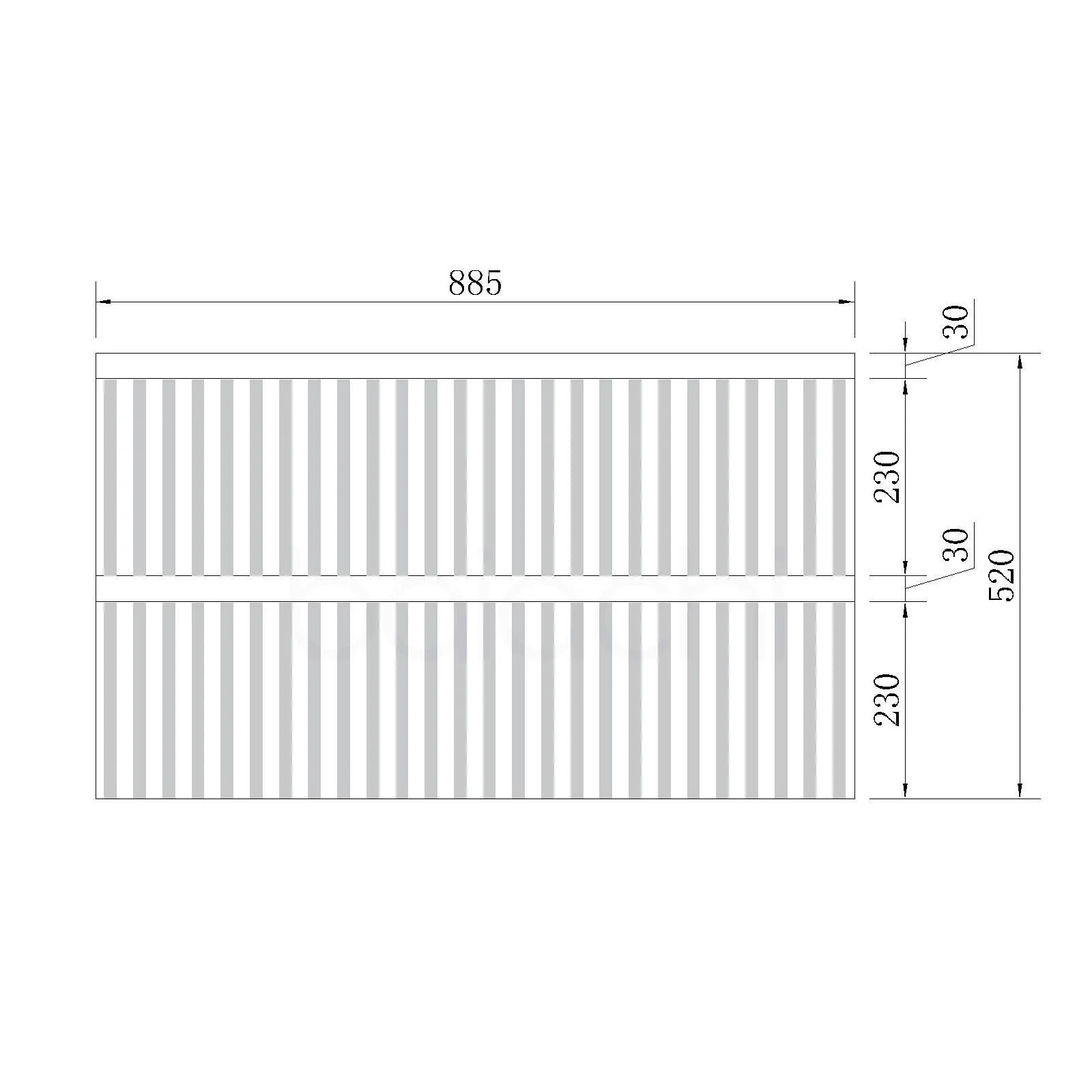 Oslo Plywood 900mm Wall Hung Bathroom Vanity Ceramic Basin - Image 2